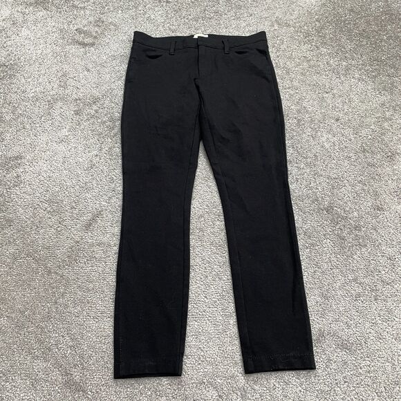 J. Crew The Gigi Jegging Ankle Pants Womens 00 Black Low Rise Pockets 26x24 - Picture 1 of 11